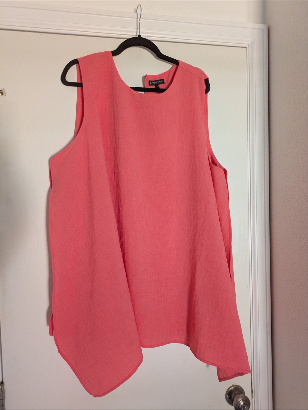 Lane Bryant Coral Sleeveless A-Line Tunic Tank